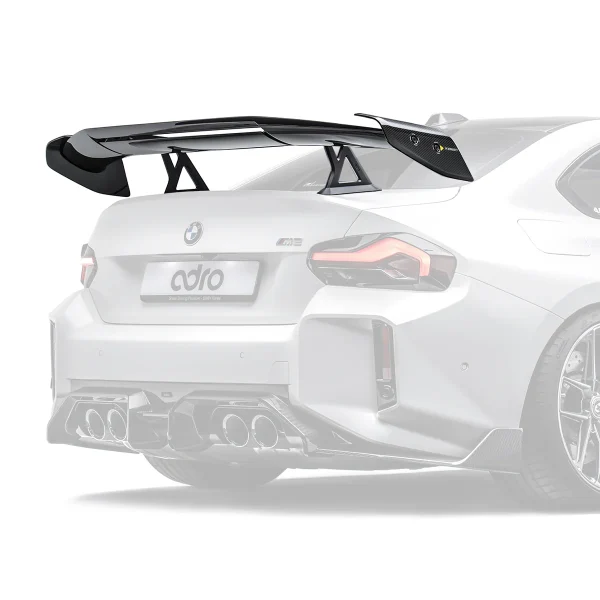 ADRO Swan Neck Wing AT-R3 (Rear Spoiler) for BMW M2 (G87) งานคาร์บอนระดับ HI-END ที่ผลิตโดยคาร์บอนพรีเพร็ก (Prepreg Carbon Fiber) เทคโนโลยีขั้นสูงที่นำมาใช้ผลิตชุดแต่งรถยนต์คาร์บอนไฟเบอร์ ที่ช่วยยกระดับประสิทธิภาพและความสวยงามให้กับชุดแต่งรถยนต์ มีความพิเศษที่น้ำหนักเบา แข็งแรงและทนทานเป็นพิเศษ งานมีความละเอียดสูง รูปลักษณ์สวยงามเป็นเอกลักษณ์